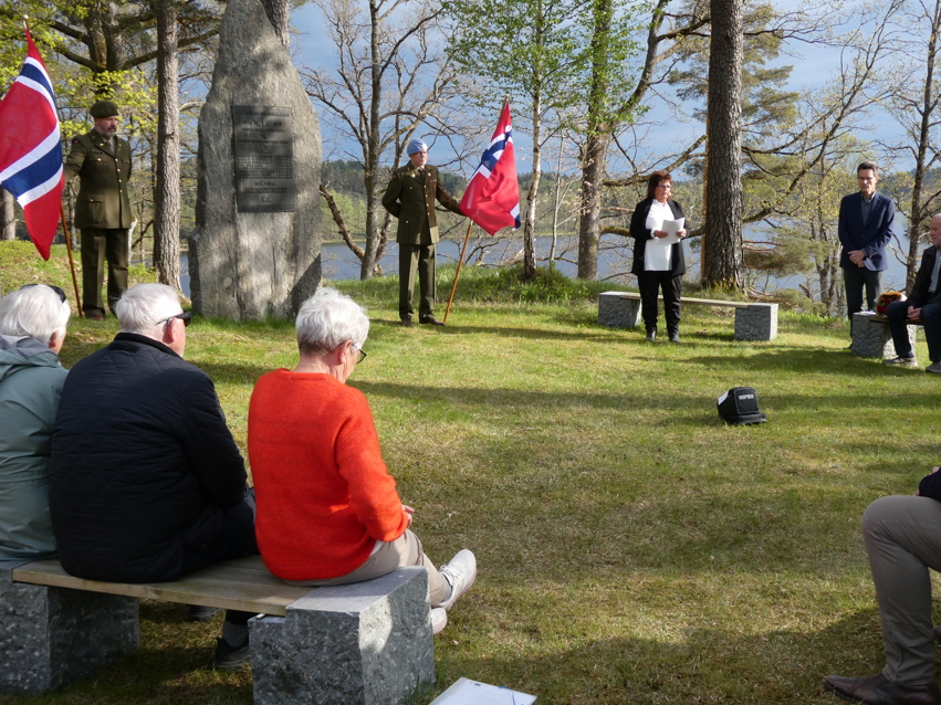 Minnemarkering på Kirkehaugen 8.mai 